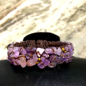 Amethyst Cuff Bracelet